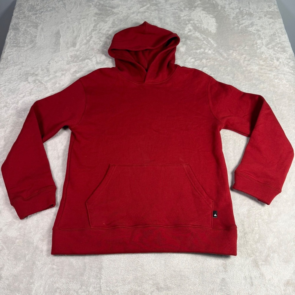 NWOT American Giant Womens Pullover Fleece Hoodie Red S Made inβ USA 100% Cotton